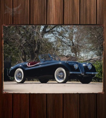 Металлическая табличка Jaguar XK120 Roadster